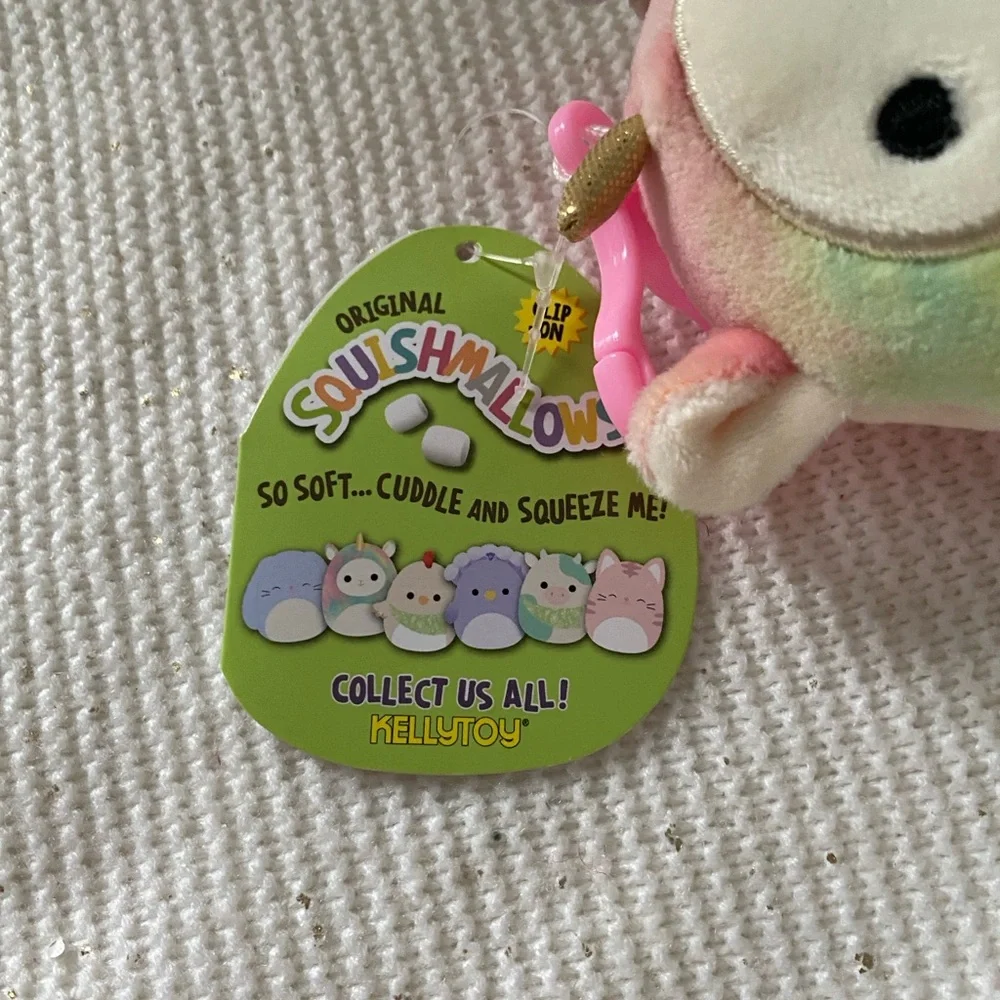 Squishmallow clip on plush